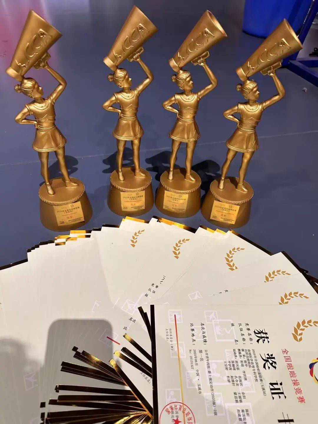 立陶宛队在啦啦操比赛中斩获金牌 立陶宛队在啦啦操比赛中斩获金牌